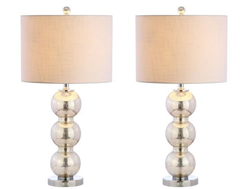 Bella 27" Glass Triple Sphere LED Table Lamp - JONATHAN Y